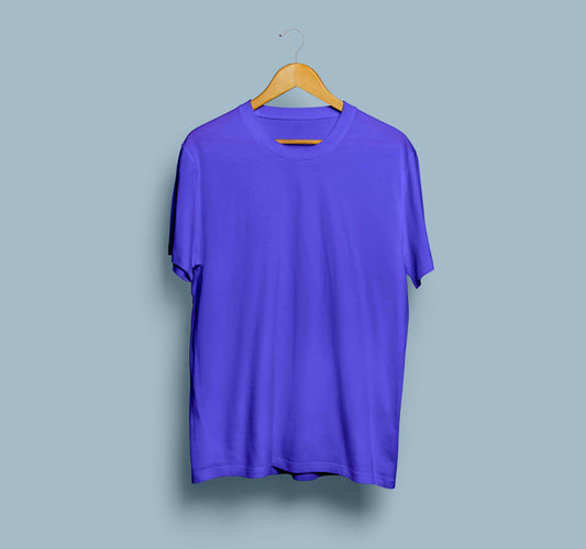 SKY BLUE SOLID T-SHIRT